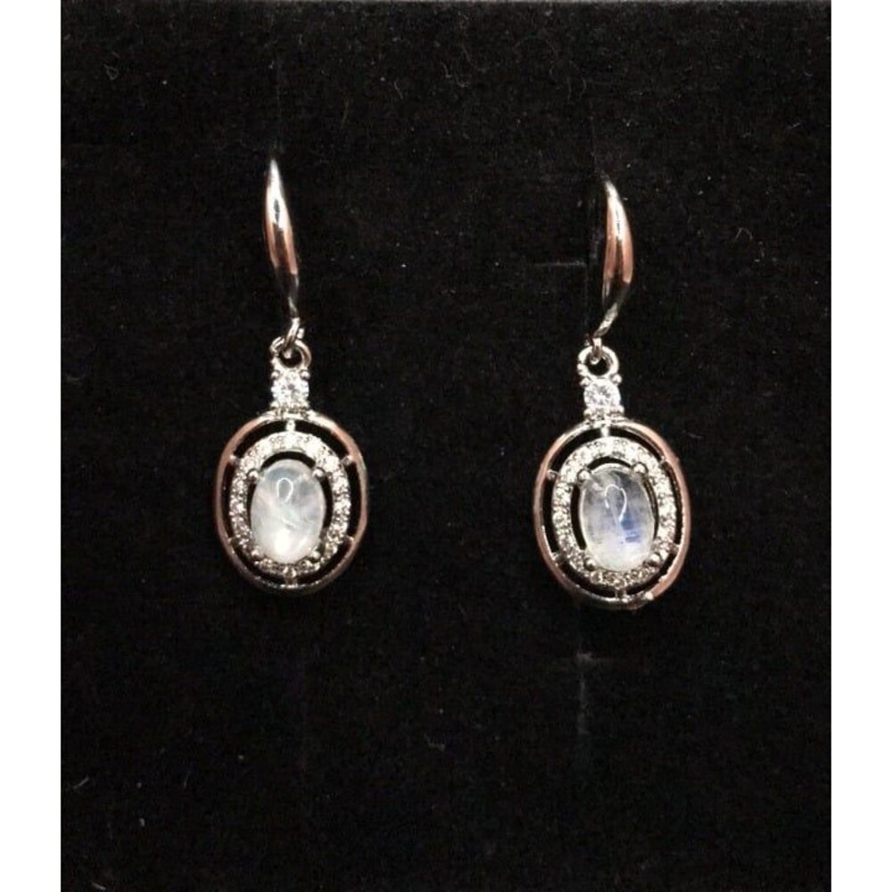 Beautiful Moonstone Dangle Earrings